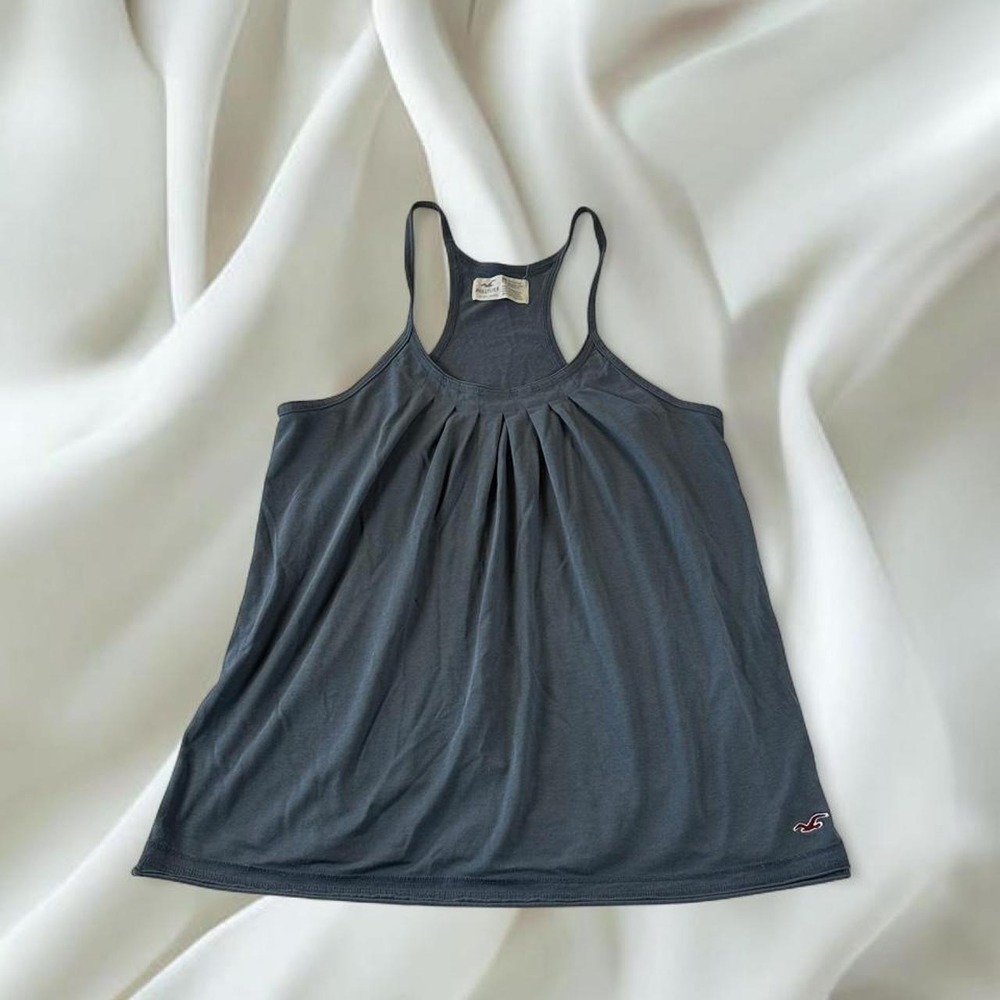 Hollister gray racerback babydoll cami tank top y2k mcbling mallcore fairy boho